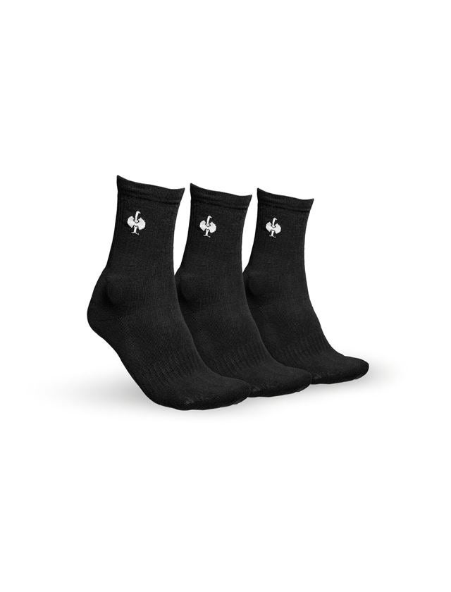 Socken | Strümpfe: e.s. Allround Socken Classic light/high, 3er Pack + schwarz