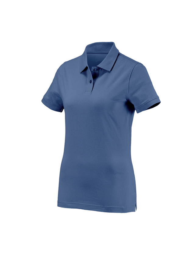 Shirts & Co.: e.s. Polo-Shirt cotton, Damen + kobalt