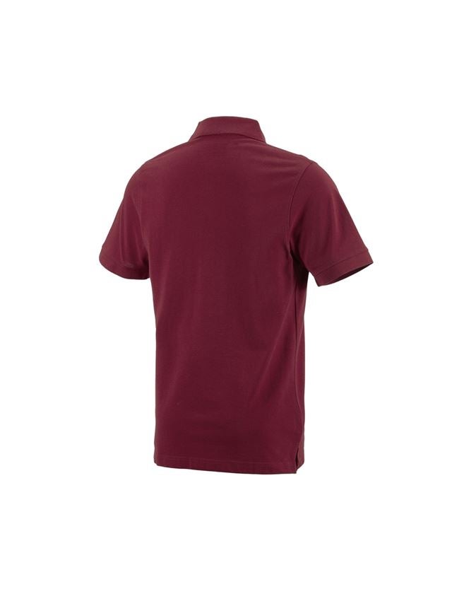Shirts & Co.: e.s. Polo-Shirt cotton + bordeaux 2
