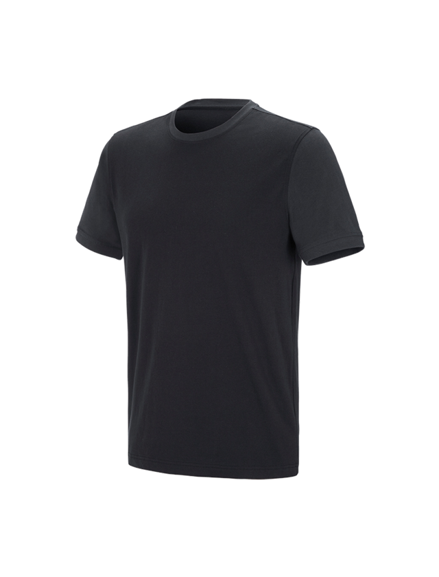 Onderwerpen: e.s. T-shirt cotton stretch bicolor + zwart/grafiet 2