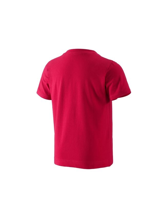 Hauts: e.s. T-Shirt 1908, enfants + rouge vif/blanc 4