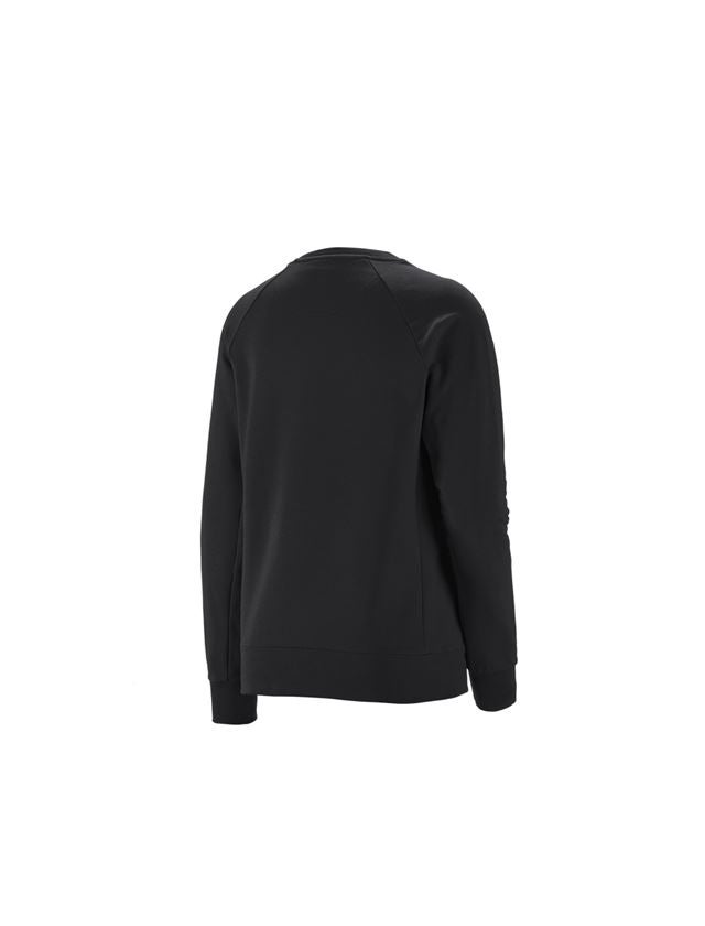 Hauts: e.s. Sweatshirt cotton stretch, femmes + noir 6