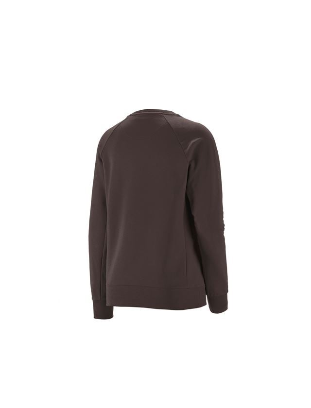 Thèmes: e.s. Sweatshirt cotton stretch, femmes + marron 3
