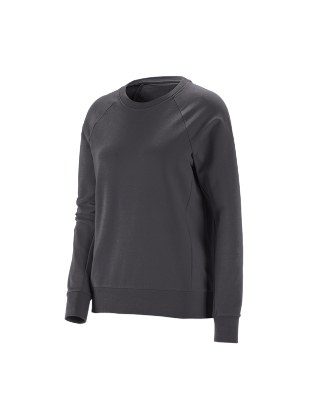 Thèmes: e.s. Sweatshirt cotton stretch, femmes + anthracite 1