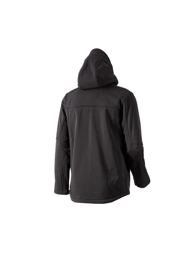 Jacken: Softshell Kapuzenjacke Aspen + schwarz 3