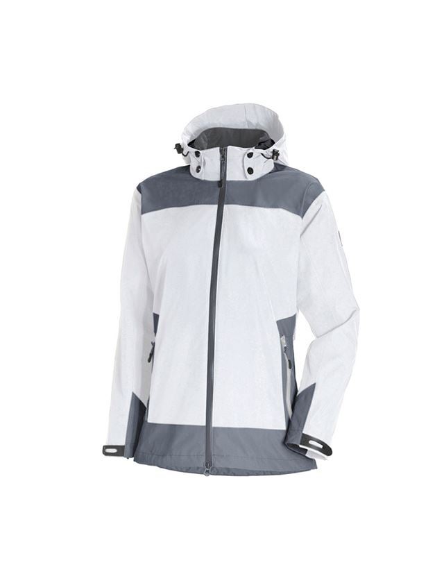 Vestes de travail: e.s. Veste de fonction 3 en 1 pour femmes + blanc/gris 2