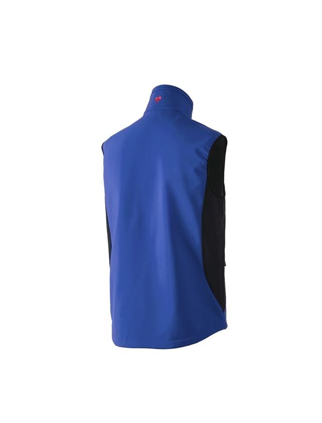 Gilets de travail: Gilet softshell dryplexx® softlight + bleu royal/noir 4