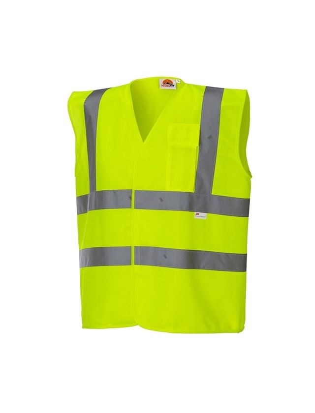 Westen: STONEKIT Warnschutz-Weste mit Tasche + warngelb