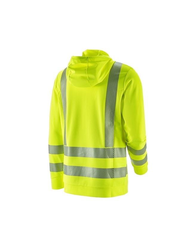 Bovenkleding: e.s. functionele waarschuwings hoody-longsleeve UV + signaalgeel 1