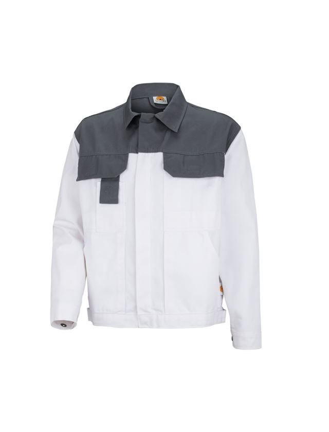 Vestes de travail: STONEKIT Veste de travail Odense + blanc/gris