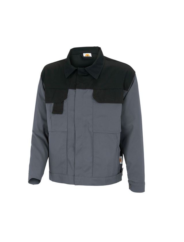 Jacken: STONEKIT Berufsjacke Odense + grau/schwarz