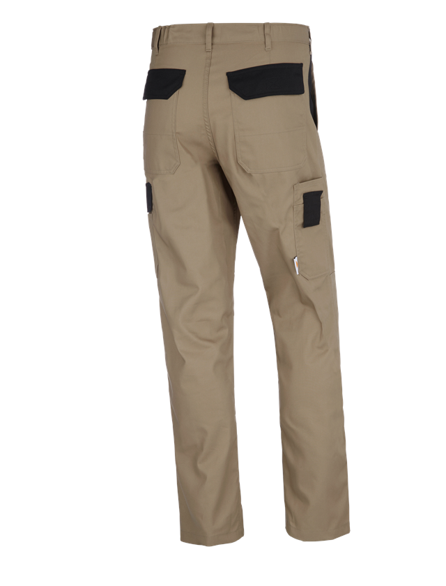 Horti-/ Sylvi-/ Agriculture: STONEKIT Pantalon à taille élastique Odense + kaki/noir 1