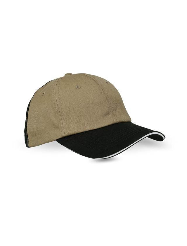 Accessoires: e.s. Casquette color + kaki/noir