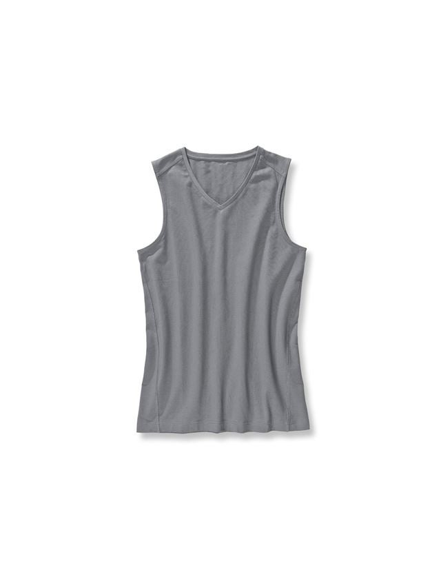Unterwäsche | Thermokleidung: e.s. cotton stretch Athletik-Shirt + zement