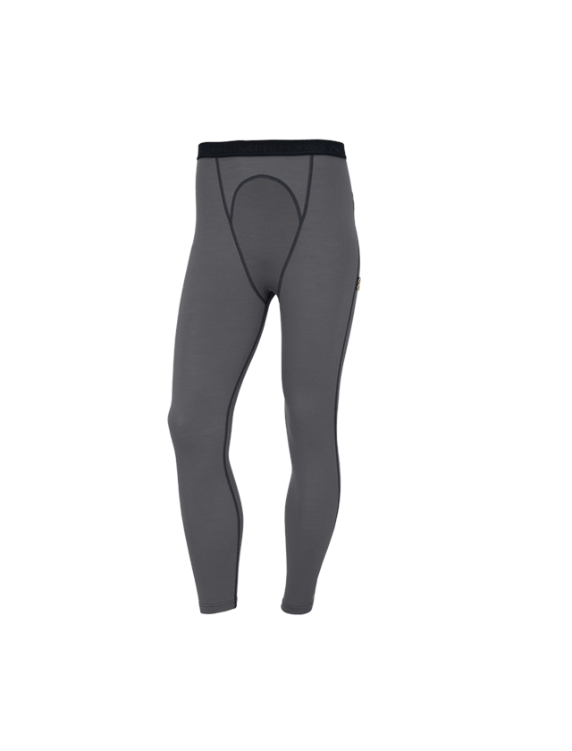 Sous-vêtements | Vêtements thermiques: e.s. Long-pants Merino, hommes + ciment/graphite 2