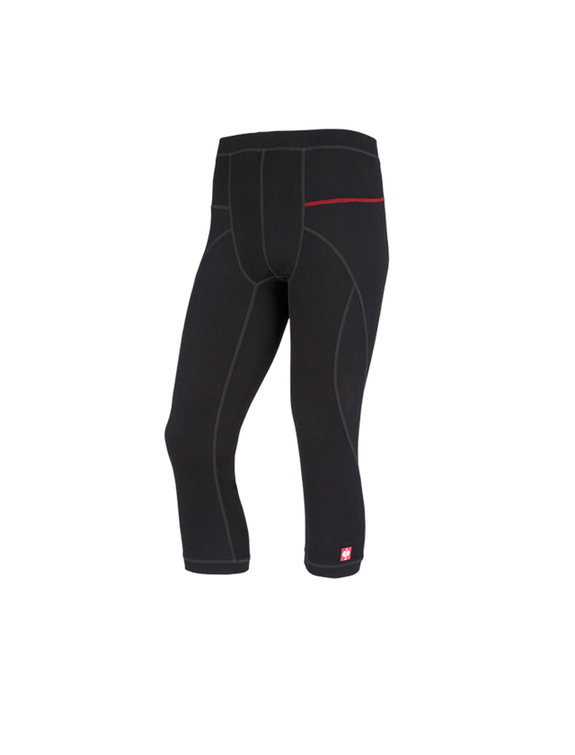 Unterwäsche | Thermokleidung: e.s. Funktions-3/4 Pants basis-warm + schwarz 2