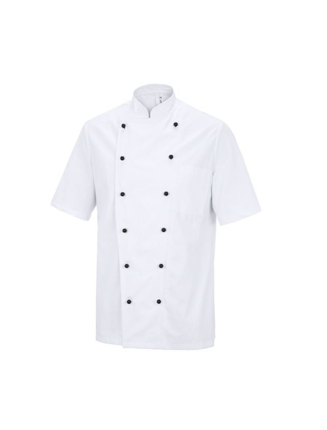 Hauts: Veste de chef Budapest + blanc