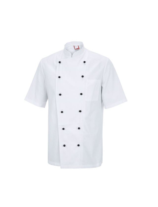 Hauts: Veste de cuisinier Bilbao + blanc