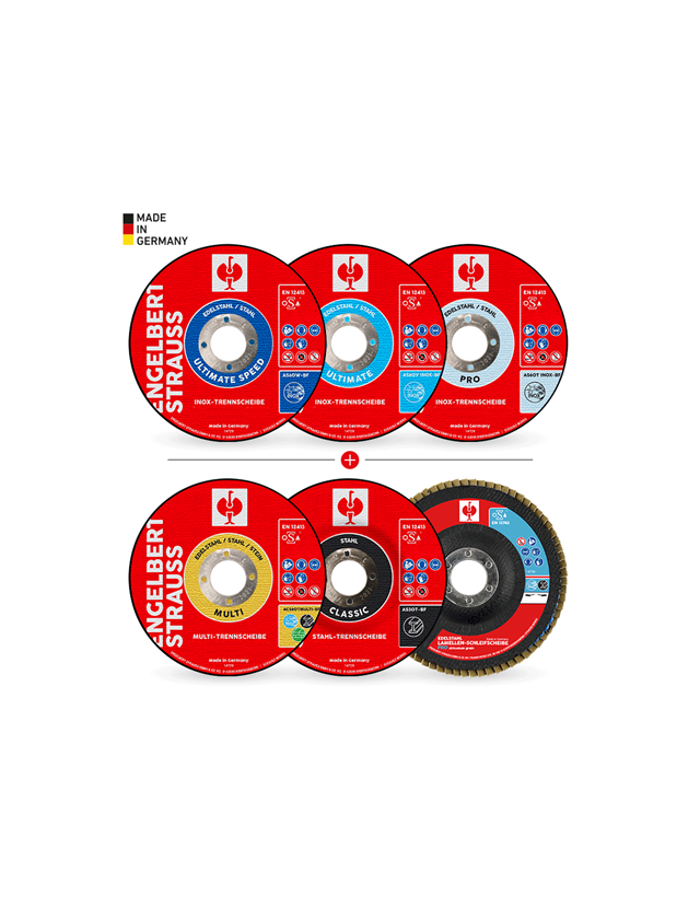 Disques de coupe: Jeu test de disques à tronçonner e.s.