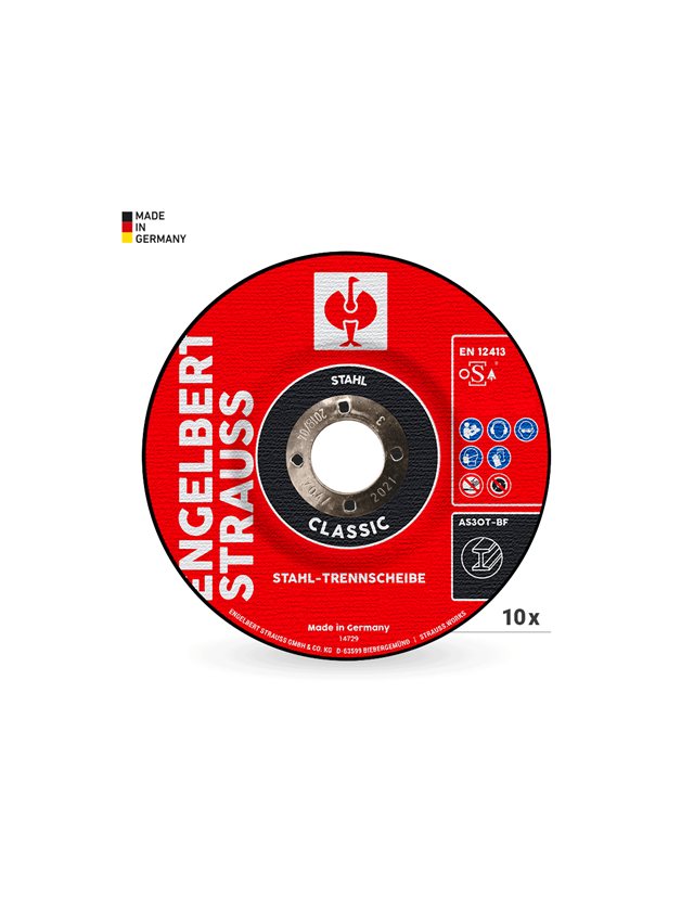 Doorslijpschijven: e.s. Staal-doorslijpschijf classic, 10-delig