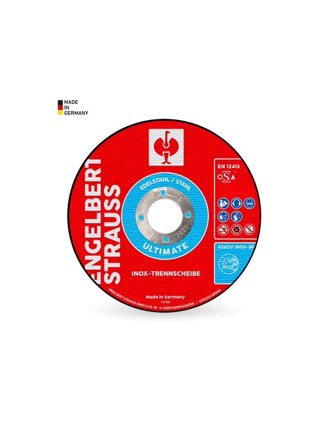Doorslijpschijven: e.s. Inox-doorslijpschijf ultimate Form 41