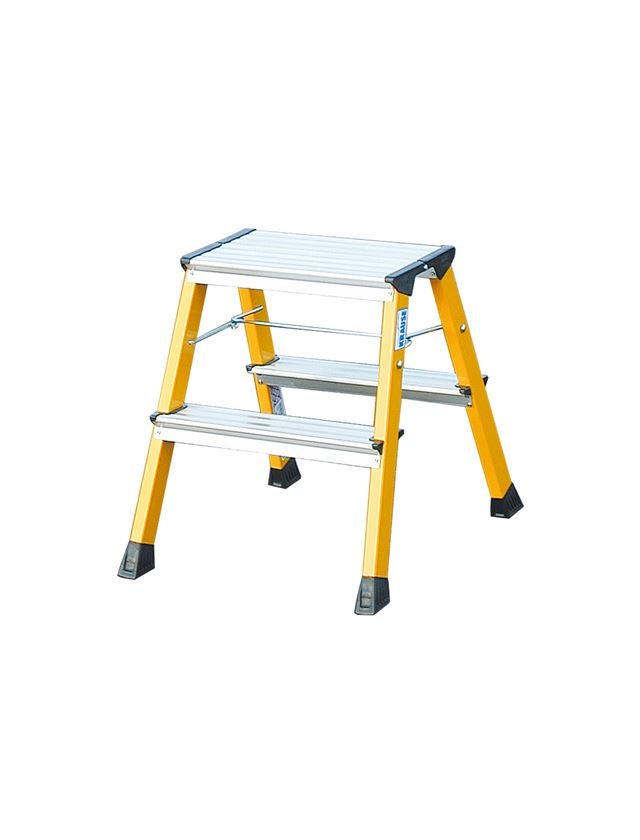 Echelles: Escabeau pliant double Rolly KRAUSE (aluminium) + jaune