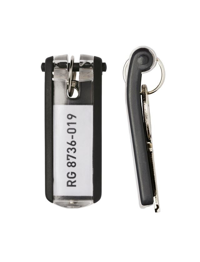 Aufbewahrung: DURABLE Schlüsselanhänger KEY CLIP, 6er Pack + schwarz