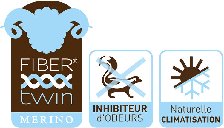 La laine mérino est une forme de laine vierge fine et souple de très grande qualité - Tient chaud quand il fait froid / rafraîchit quand il fait chaud - Anti-odeurs (moins de lavages nécessaires)