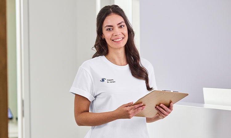 e.s. T-Shirt cotton stretch rolled sleeve, dames