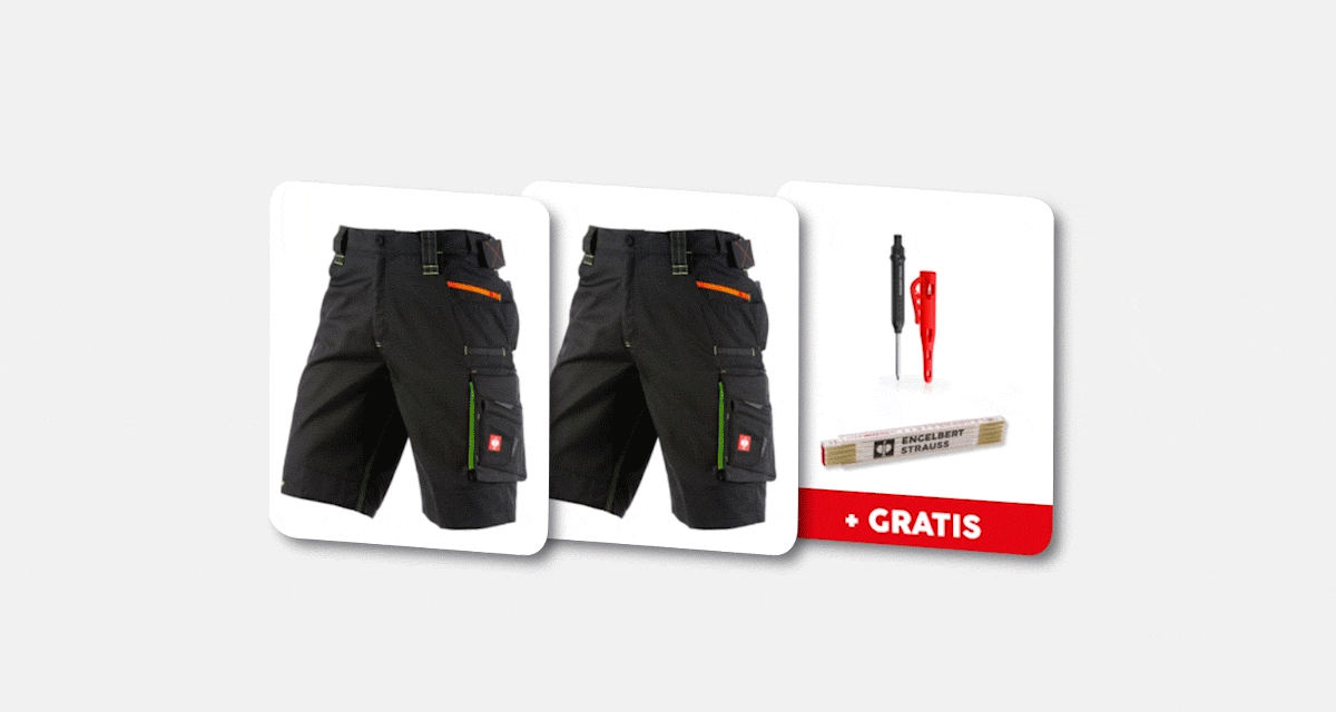 SET: 2x Short e.s.motion 2020 Inkl. Gratis Artikel