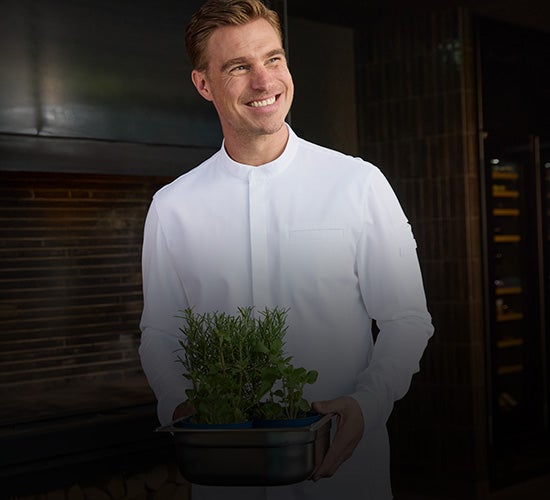 e.s. Chemise de cuisinier hybride