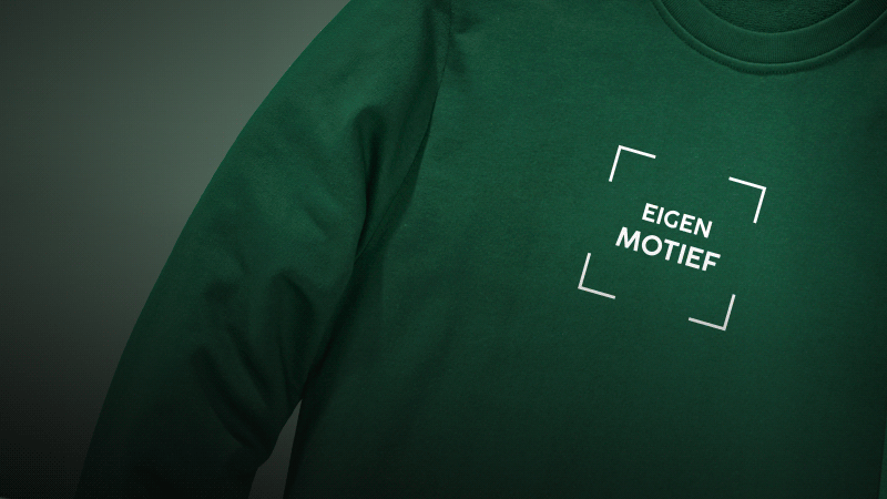 Sweatshirt met print- en borduurselbewerking