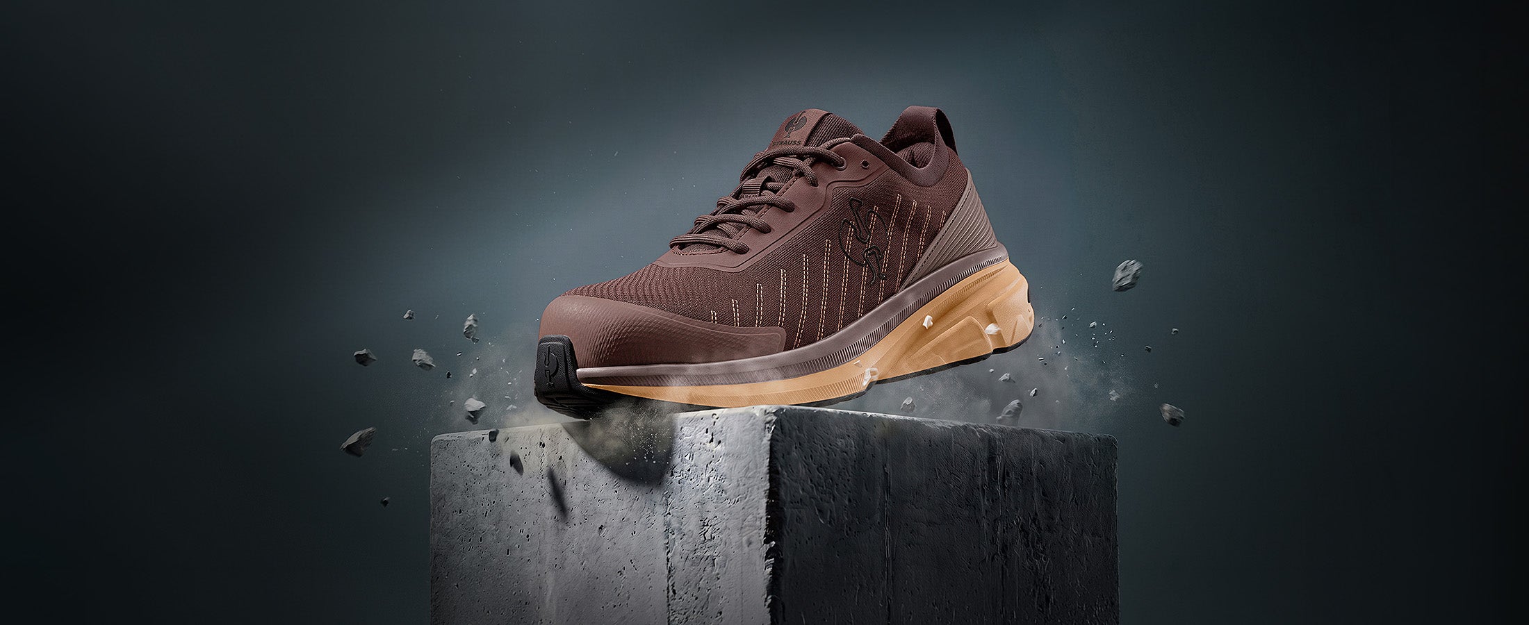 Chaussures de sécurité S1 Strauss.1003 low en couleur châtaigne