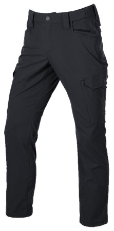 Pantalon à taille élast. e.s.t:aktik light ripstop, noir