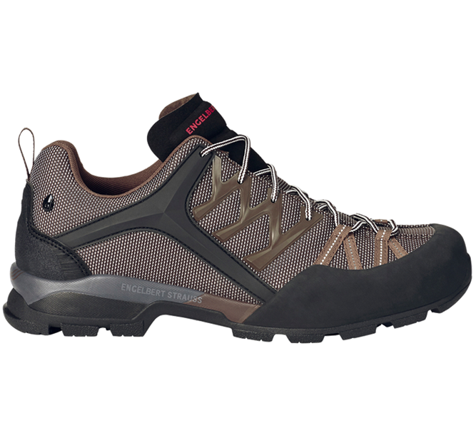 Vue principale, O2, e.s. O2 Chaussures de travail Setebos low, noir/marron/noisette