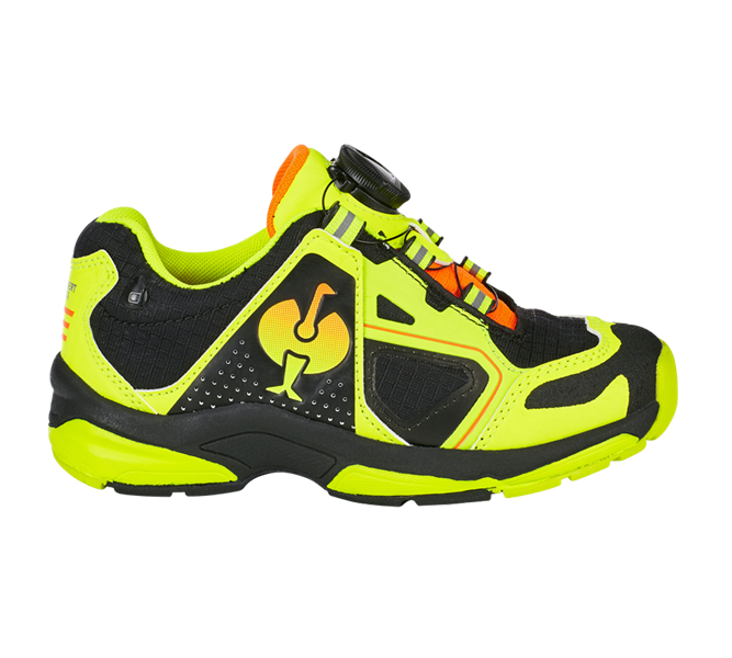 Hauptansicht, Schuhe, Allroundschuhe e.s. Minkar II, Kinder, schwarz/warngelb/warnorange