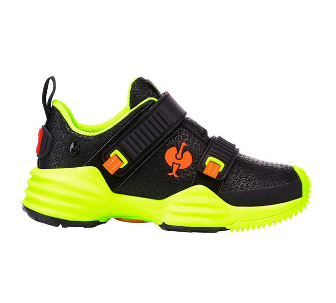 Vue principale, Chaussures pour enfants, Chaussures Allround e.s. Waza, enfants, noir/jaune fluo/orange fluo