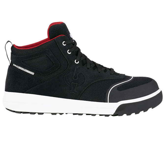 Vue principale, S1, S1 Chaussures hautes de sécur. e.s. Vasegus II mid, noir/blanc