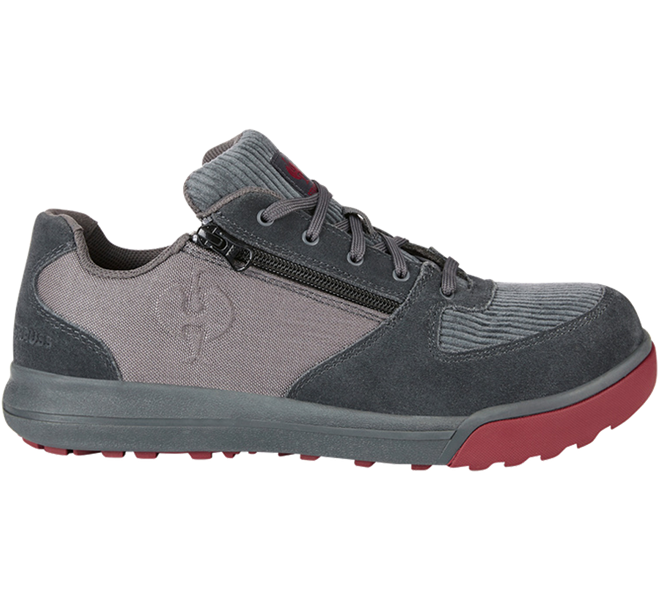 Hauptansicht, S1, S1 Sicherheitshalbschuhe e.s. Janus II low, brückengrau/samtrot