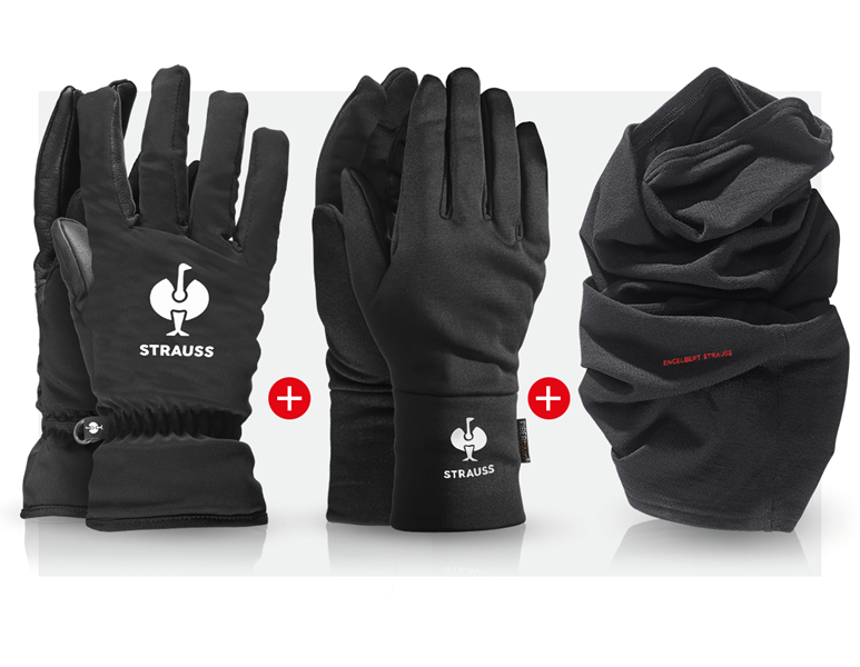 Hauptansicht, Aktions-Sets, Winterhandschuh Spar-Set, schwarz