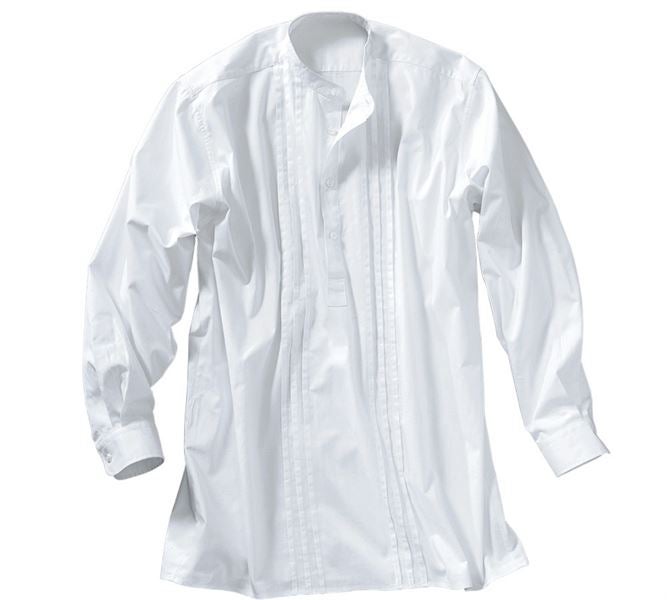 Vue principale, Vêtements, Chemise corporative (plissée), blanc