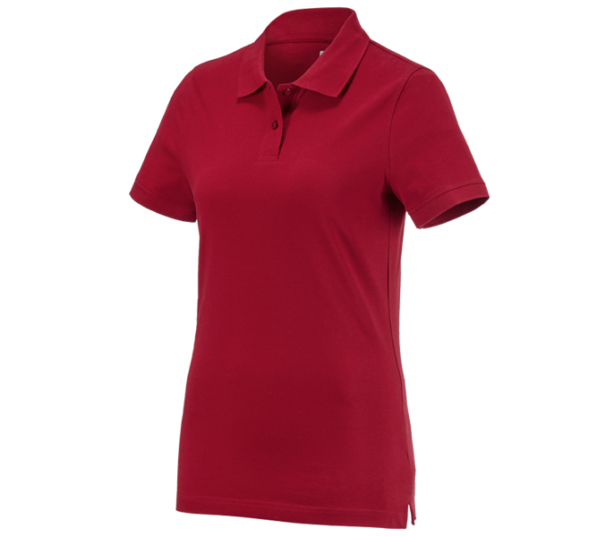 Hauptansicht, Basics, e.s. Polo-Shirt cotton, Damen, rot