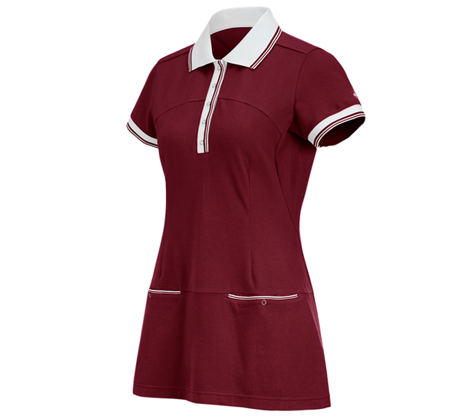 Hauptansicht, Polo-Shirts, Piquékleid e.s.avida, rubin
