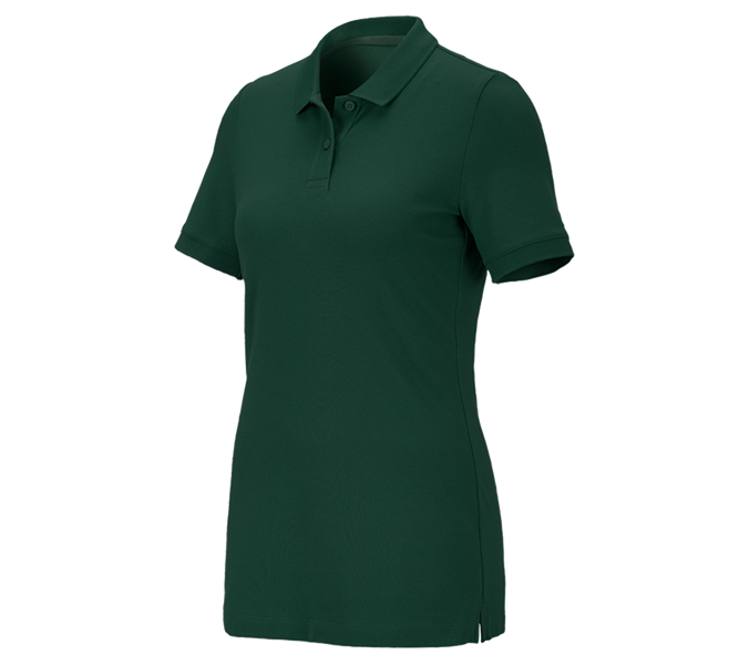 Hauptansicht, Galabau / Forst- und Landwirtschaft, e.s. Piqué-Polo cotton stretch, Damen, grün