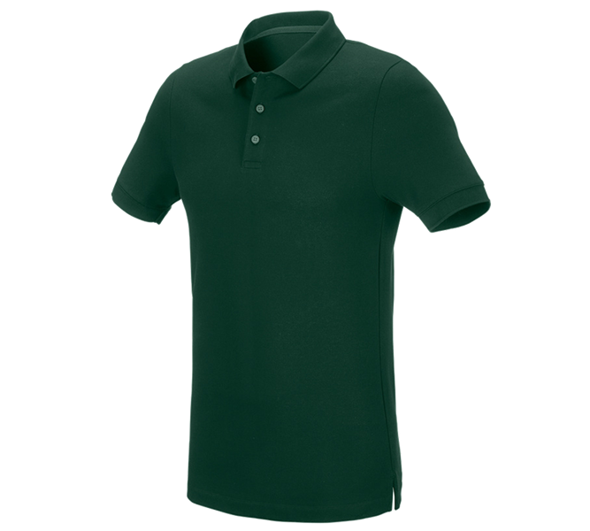 Hauptansicht, Galabau / Forst- und Landwirtschaft, e.s. Piqué-Polo cotton stretch, slim fit, grün