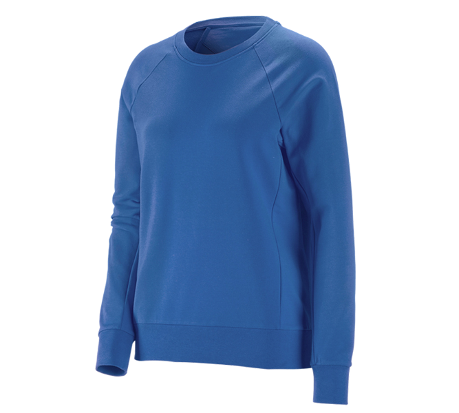 Vue principale, Hauts, e.s. Sweatshirt cotton stretch, femmes, bleu gentiane