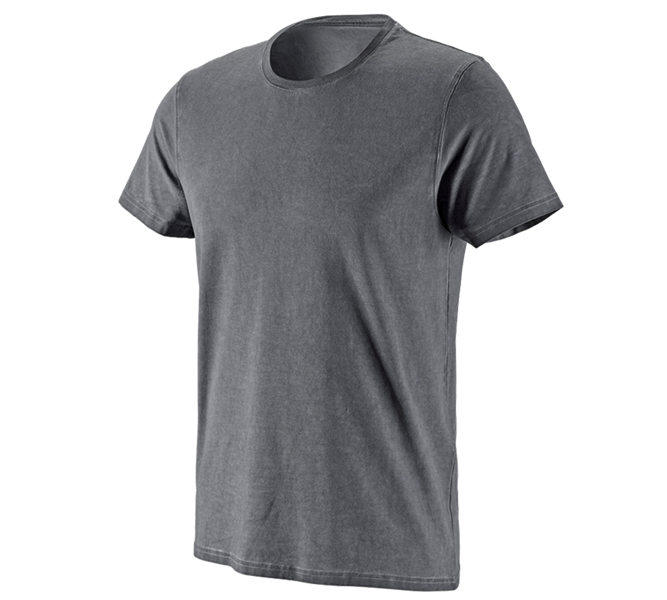 Vue principale, Hommes, e.s. T-Shirt vintage cotton stretch, ciment vintage