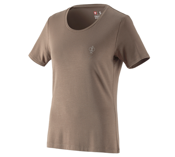 Hauptansicht, Gastro, Modal-Shirt e.s. ventura vintage, Damen, umbrabraun