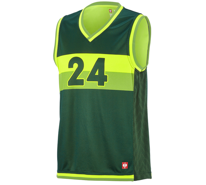 Vue principale, Vêtements, Débardeur fonctionnel e.s.ambition, vert/jaune fluo