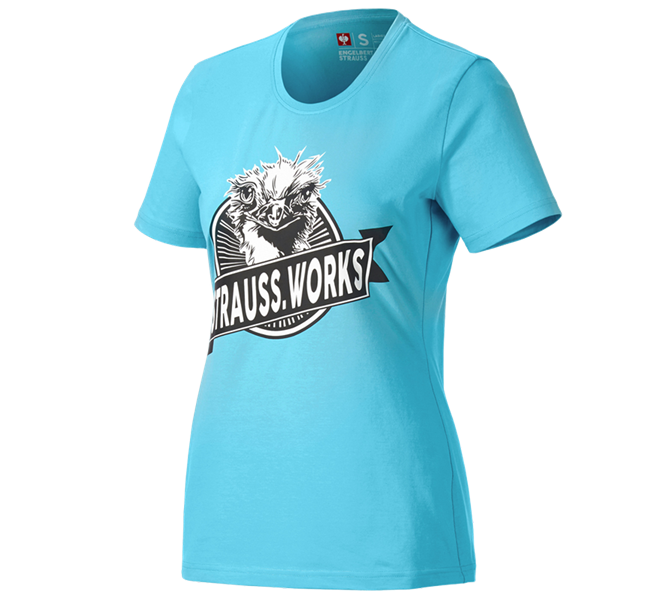 Hauptansicht, T-Shirts, e.s. T-Shirt strauss works, Damen, lapistürkis